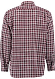 4200004-3310 OS Trachten Men Long Sleeve Red checkered Trachten Shirt with Edelweiss Embroidery in the Front and Sleeves (Copy)