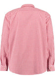 420007-2602 OS Trachten Men Long Sleeve checkered Trachten Shirt with  Embroidery in the Front and Sleeves - German Specialty Imports llc