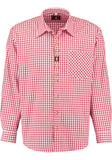 420007-2602 OS Trachten Men Long Sleeve checkered Trachten Shirt with  Embroidery in the Front and Sleeves - German Specialty Imports llc