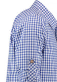 420007-2602 OS Trachten Men Long Sleeve checkered Trachten Shirt with  Embroidery in the Front and Sleeves - German Specialty Imports llc