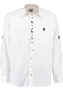 420008- 1913 men's shirt 1/1 sleeves with Embroidery in front - German Specialty Imports llc