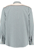 420032-2602 OS Men Trachten Shirt Regular Fitted Cut 1/1 Sleeve with  shoulder design front pocket with Bone  buttons and embroidered details in front and sleeves - German Specialty Imports llc
