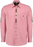 420054-2602 OS Trachten Men Long Sleeve checkered Trachten Shirt with  Embroidery in the Front and Sleeves - German Specialty Imports llc