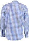 420054-2602 OS Trachten Men Long Sleeve checkered Trachten Shirt with  Embroidery in the Front and Sleeves - German Specialty Imports llc