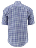 420058-2602 OS Trachten Men Long Sleeve checkered Trachten Shirt with  Embroidery in the Front and Sleeves - German Specialty Imports llc