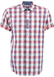 421000-3770  Men Trachten Shirt Short Sleeve, Regular Fit with Embroidery in the front - German Specialty Imports llc