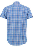 421000-3876  Men Trachten Shirt Short Sleeve, Regular Fit with Elastan - German Specialty Imports llc