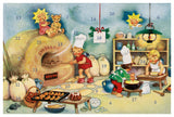 22204-12405 Glitter Advents Calendar Greeting Card with Envelope Baumgarten's Christmas World"