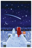 22225 -12468 Advents Calendar Card "God Jul" Lakeside Star