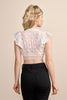 Saralena Krueger Dirndl Lace Blouse, V-neck, Ecru