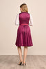 Festive Krueger Thialda Collection Dirndl  bordeaux 60 cm or 23.622" and 27.559"or  70 cm