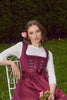 Festive Krueger Thialda Collection Dirndl  bordeaux 60 cm or 23.622" and 27.559"or  70 cm