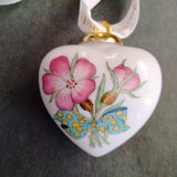 Hutschenreuther Collectible Small Heart Ornaments in different Flower Designs by Ole Winther - German Specialty Imports llc