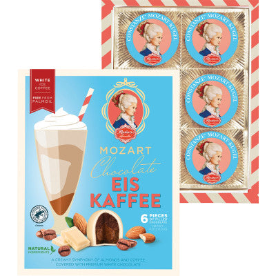 183429 White Chocolate ICED COFFEE BALLS German Reber Mozart / Constanze Mozart Kugel  6 pc  Gift Box (Copy) (Copy)