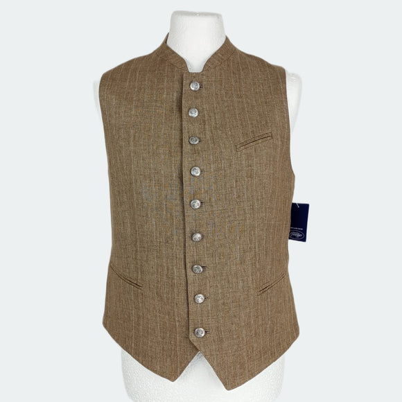 Brown Linen Vest