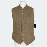 Brown Linen Vest