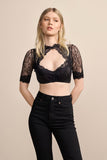 27183 Pippa Interesting Krueger Elegant Festive Lace/ cotton  Dirndl Blouse  with short sleeves