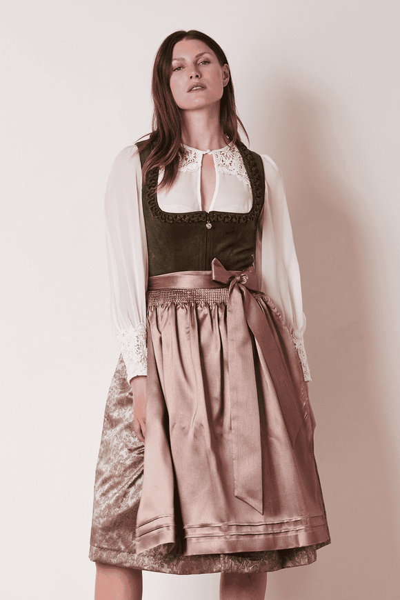 Edda Beautiful 2  pc Traditional  Festive Krueger  Collection Dirndl with 70 cm long skirt - German Specialty Imports llc