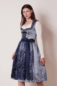 Claudi Beautiful 2  pc Traditional  Festive Krueger  Collection Dirndl with 85 cm/ 33.5" long skirt - German Specialty Imports llc