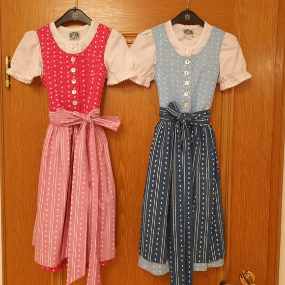 251 6060 Children Girl  Hammerschmid Trachten Girl Dirndl Dress Wallersee 3 pc set