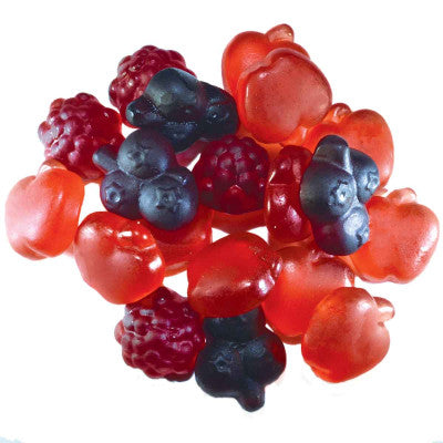 209311 J..Luehders Vegan Red Berries  Fruit Gummies Bulk 1.1 lb
