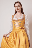 112264-60 Festive Krueger Jelena Collection Dirndl  Yellow  60 cm or 23.622" and 27.559"or  70 cm - German Specialty Imports llc
