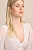 Herrmine Krueger Dirndl Blouse, High V - neck  , Ecru