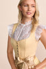 Festive Krueger Miralys Collection Dirndl  Yellow  60 cm or 23.622" and 27.559"or  70 cm
