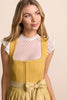 Festive Krueger Vynella Collection Dirndl  Yellow  60 cm or 23.622" and 27.559"or  70 cm