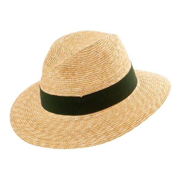 Copy of 36500 Natur O16M Wide Rim Braided Straw Bortenstroh  Hat With Wide Ribbon made in Italy - German Specialty Imports llc