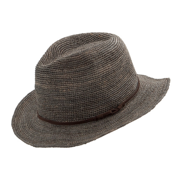 40019 Traditional Fedora  Raffia Stroh Hut/  Straw Hat by Faustmann - German Specialty Imports llc