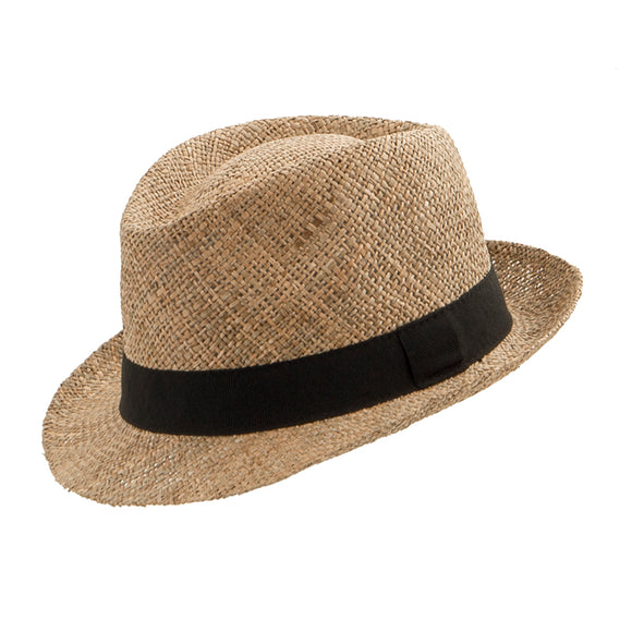 40042 Traditional  Trilby  Stroh Hut/  Straw Hat by Faustmann - German Specialty Imports llc