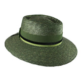 40500 / D1087 Natur Rim Braided Straw Bortenstroh  Hat in different band colors