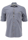 420000-4334 OS Trachten Blue and  green Men Trachten Shirt - German Specialty Imports llc