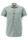 421000-4334  Men Trachten Shirt Short Sleeve, Regular Fit with Embroidery in the front (Copy) - German Specialty Imports llc