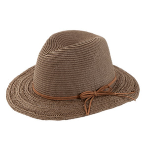 42508 Traditional Fedora  Raffia Stroh Hut/  Straw Hat by Faustmann - German Specialty Imports llc