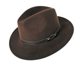 43200 Faustmann Alpine Hat wide rim - Decore 1910A with feather