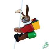 105/057 Ore Mountain Hand Made Climber Toy Easter Bunny