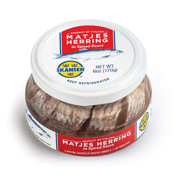 04CA07 Scansen Tid Bits Matjes Herring 6 oz jar