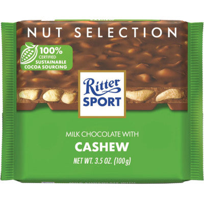 502790 Ritter Sport Milk Chocolate Cashew Bar