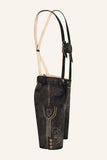 Werno Krueger  Men Lederhosen Leather Pants with suspenders