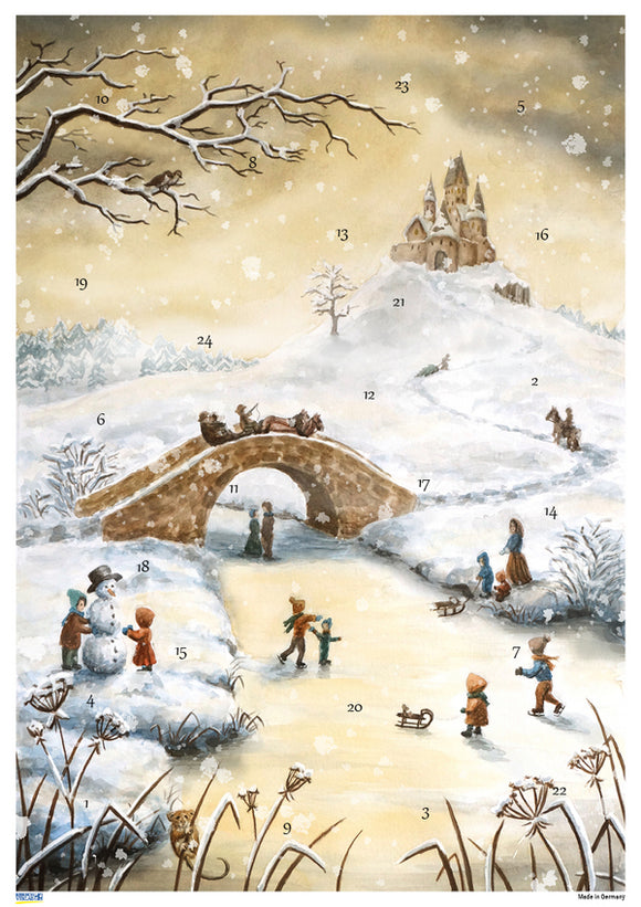 KORSCH VERLAG 20320-10514 Advent Calendar Winter Joy