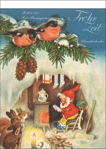 15562 Advent tear-off calendar " Frohe Zeit" German Edition - German Specialty Imports llc