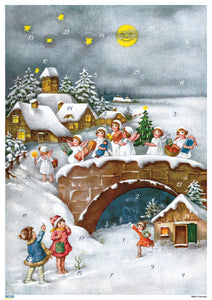 Korsch Verlag 20321-10397 Advents Calendar Angels on a bridge