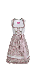 46025 2 pc  Krueger Madl Dirndl  Green delicate  pattern with Beautiful Matching Pattern Apron