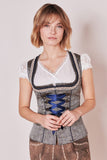 Item No. 415367-2-0008 Isi  Krueger  Trachten Mieder / Corsette / Corsage  Top  Zipper with lacing - German Specialty Imports llc
