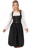917975-020057 Modell: GR-10-Otterfing, asphalt , Midi 75 cm  skirt length Marjo Dirndl - German Specialty Imports llc