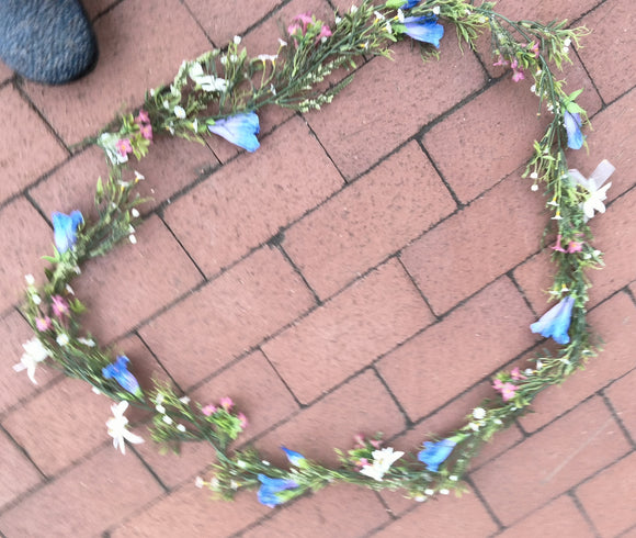 204894-050 Silk Alpine Flower Garland - German Specialty Imports llc