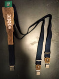 5762 Luise Steiner Linen and Leather Suspenders - German Specialty Imports llc