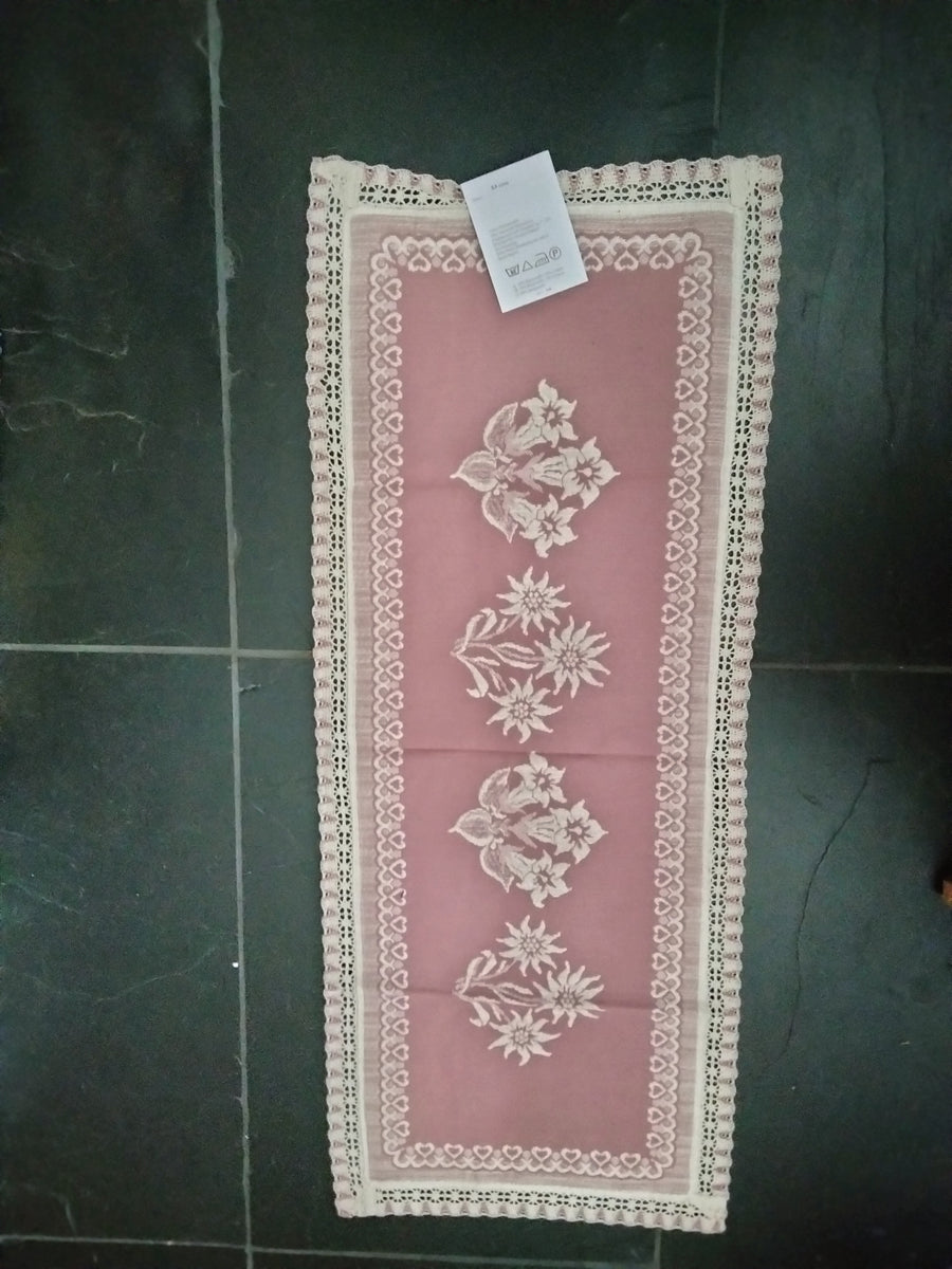 Weberei Schatz Woven Linen Tablecloth with Alpine Flower Design in dif ...